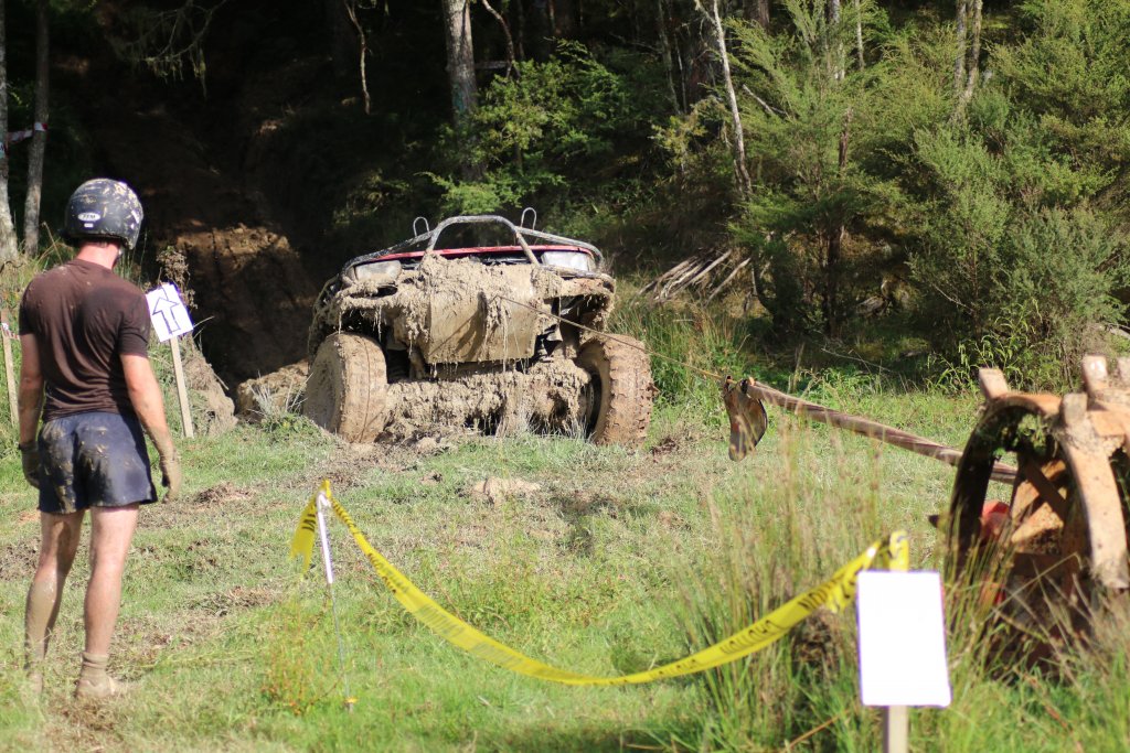 Greg Oliver winching out of stage 13