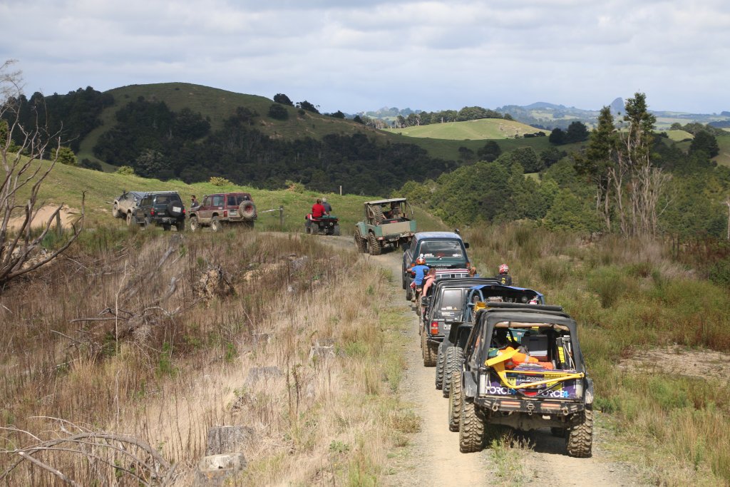 The only traffic jam for the weekend as competitors head down to the hub